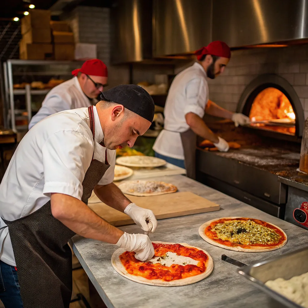 Master Pizza Makers at Work